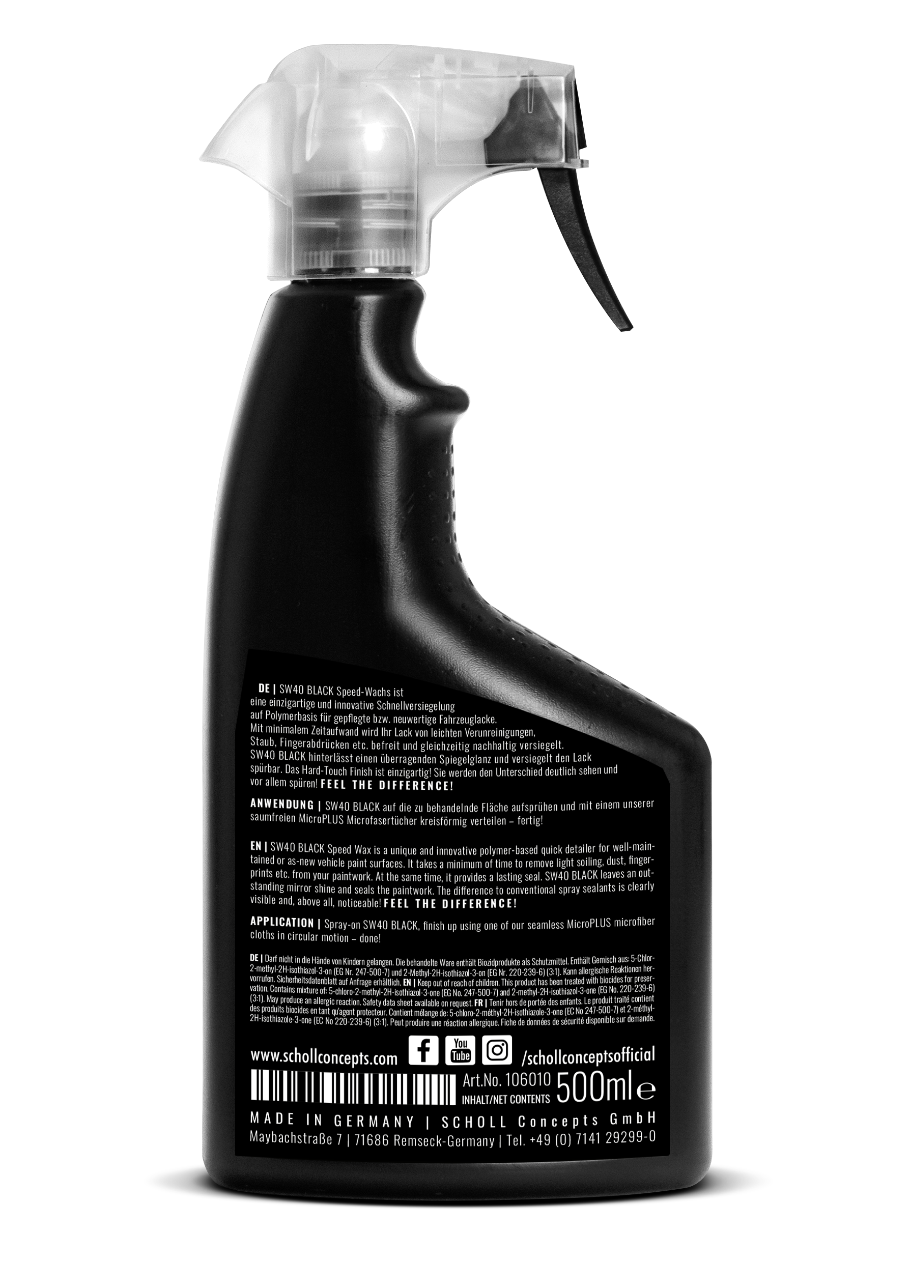 SW40 BLACK Cire Rapide 500 ml